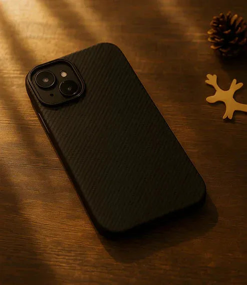 Carbon Weave & Houndstooth Pattern iPhone Case
